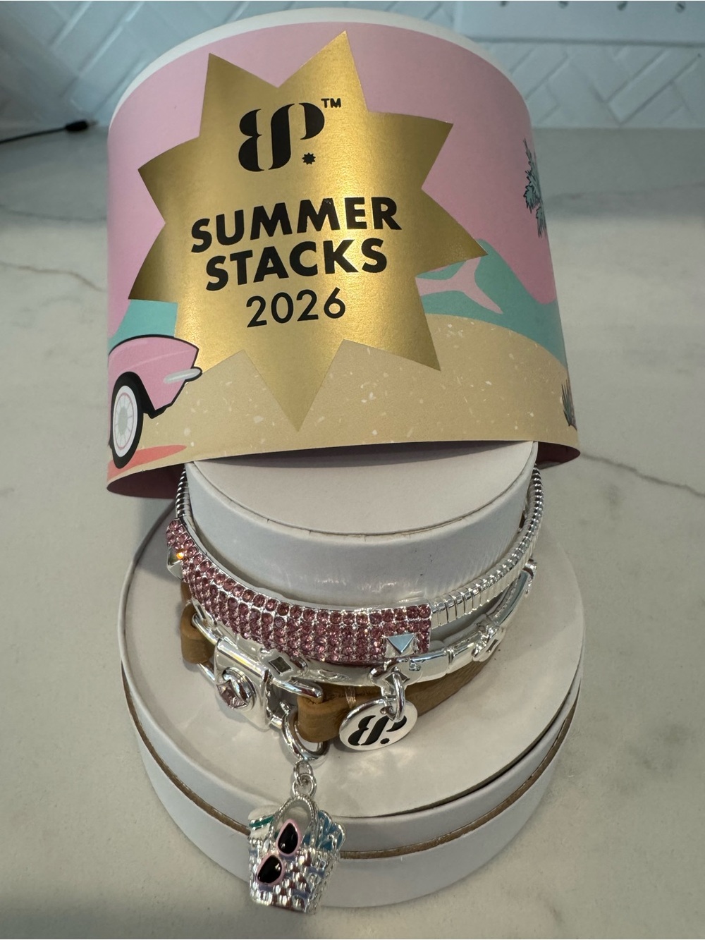 Bomb Party summer stack Let’s sail away. Silver plating
